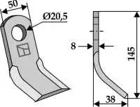 Y-Messer 145x50mm